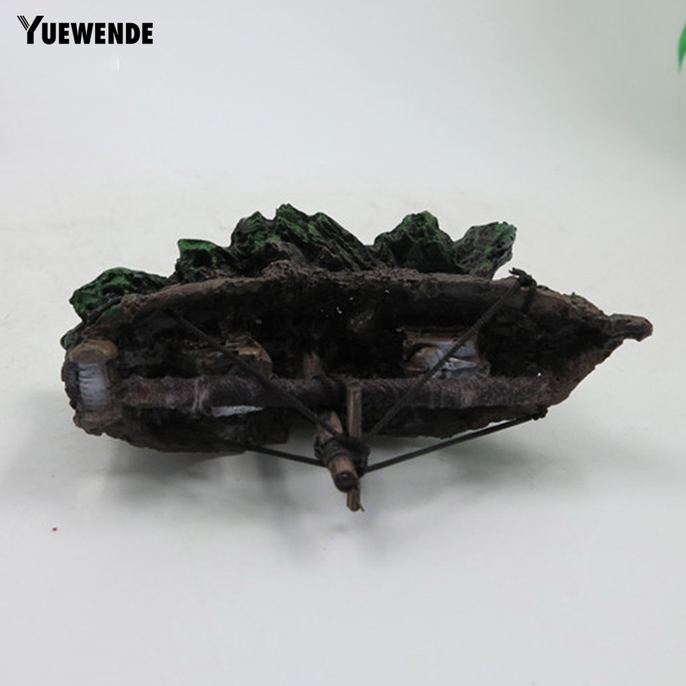 Mô hình tàu đắm bằng nhựa dùng trang trí hồ cá độc đáo