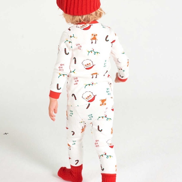 Bộ Noel Trăng Của Hãng Ttasom Nội Địa Hàn Quốc, Chất Thun Cotton Organic