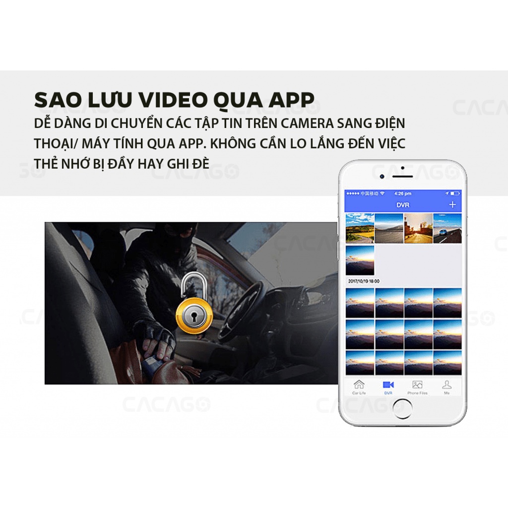 Cam hành trình 811-DVR có Sim 3G, có Wifi có GPS