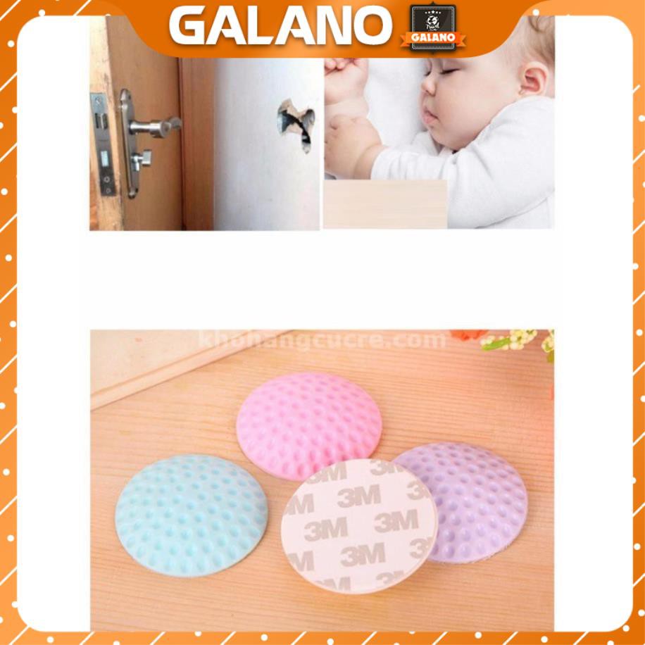 Chặn cửa GALANO dán tường giảm ồn chống va đập tay nắm cửa ra vào cửa sổ an toàn cho bé ngủ ngon nhựa silicon HG-001031