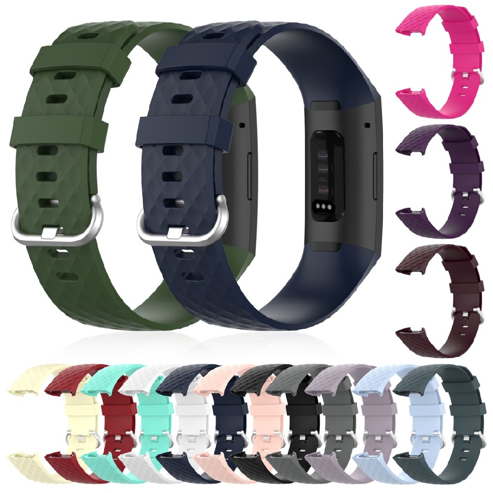 For Fitbit Charge 3 SE/Charge 4 SE Sport Silicone Band Wrist Strap Replacement