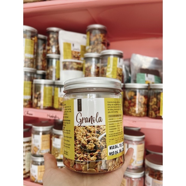 Granola tổng hợp 12 loại quả hạt 90% vị Choco 250g