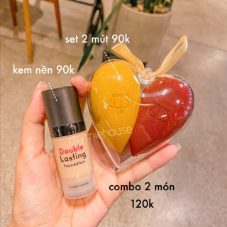 COMBO KEM NỀN ETUDE HOUSE + HỘP 2 BÔNG ĐÁNH
