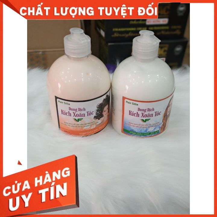 DUNG DỊCH KÍCH XOĂN TÓC TVF ANOMAC 500ml  kem thuốc bổ trợ dưỡng chất cho tóc uốn mau xoăn lọn bền căng khỏe