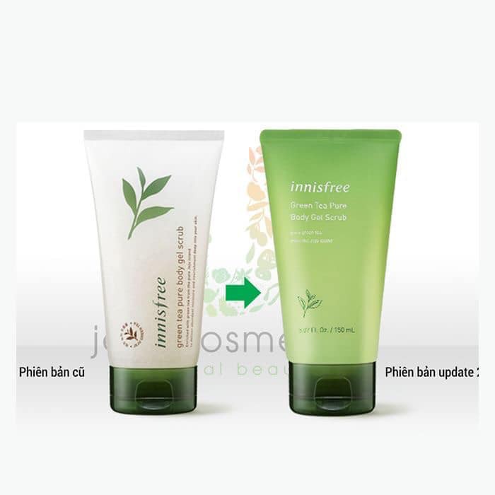 Tẩy Tế Bào Chết Toàn Thân Chiết Xuất Trà Xanh Innisfree Green Tea Pure Body Gel Scrub 150ml