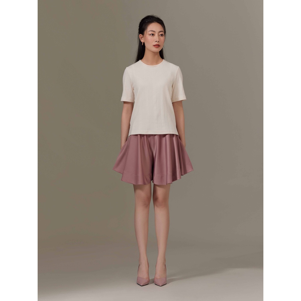 Quần váy lụa xoè thoải mái Mauve Silk Skort