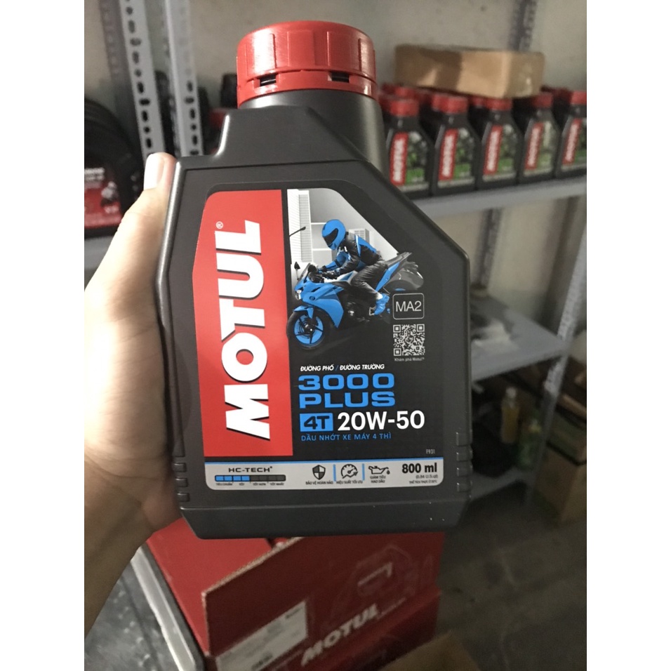 NHỚT XE SỐ CAO CẤP MOTUL 3000 PLUS 20W50 800ML