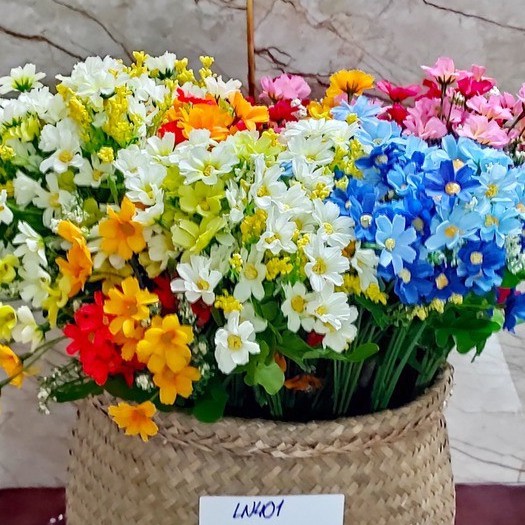 Hoàn Vải Hoàn Mỹ 2 - Hoa Giả Bụi Hoa Sao Nháy Misa (LN401)
