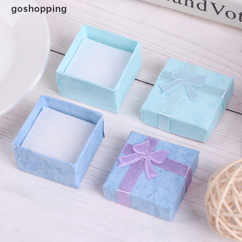 Bộ 10 Hộp Quà Tặng Trang Sức Bằng Giấy Gói Nhẫn Bông Tai Vòng cổ