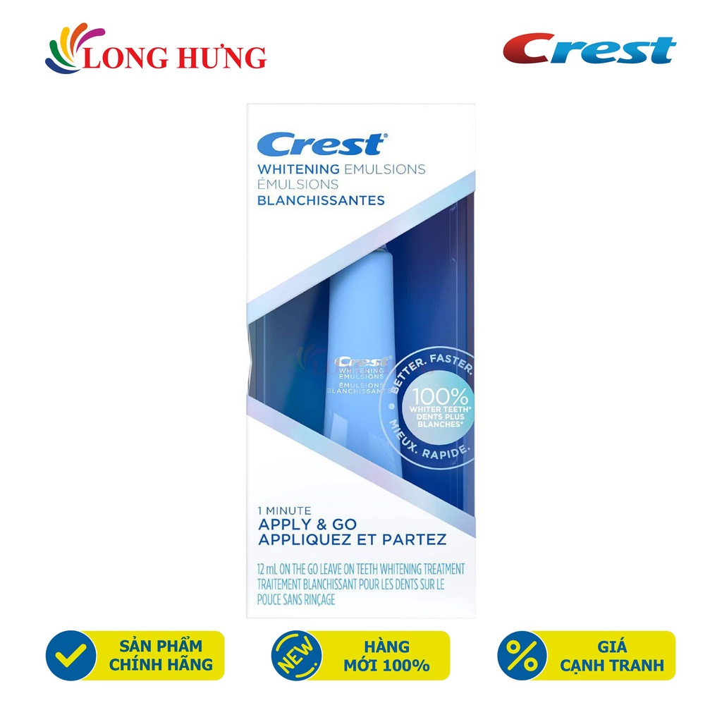 Gel tẩy trắng răng Crest Whitening Emulsions - Hàng nhập khẩu