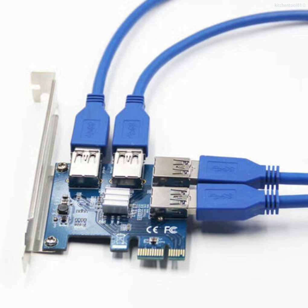 Bo mạch mở rộng chuyển đổi PCI-E thành 4 cổng USB 3.0 cho hệ thống mining tiện lợi | BigBuy360 - bigbuy360.vn
