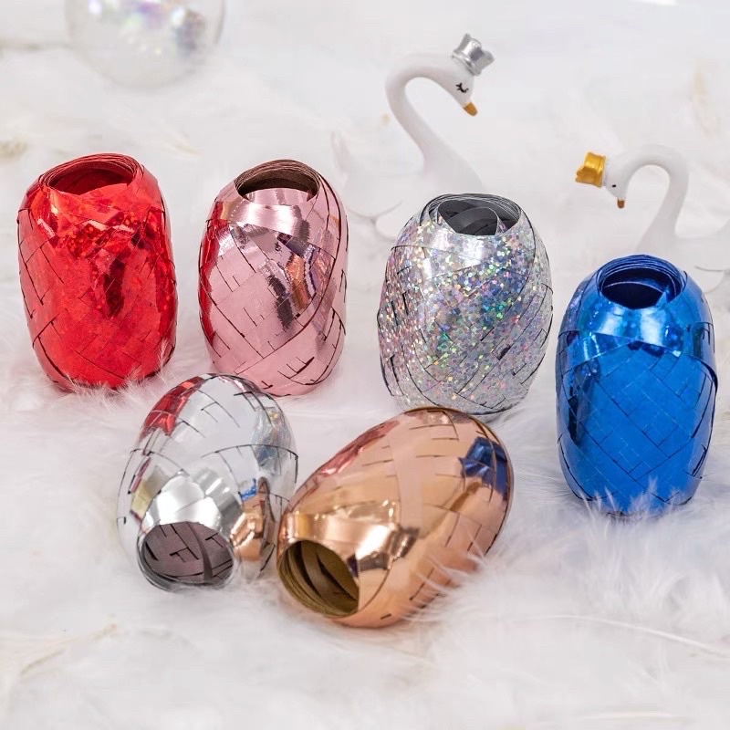 Dây cột đuôi bóng kim tuyến-trang trí bong bóng bay-đủ màu-kén kim tuyến LyNaShop