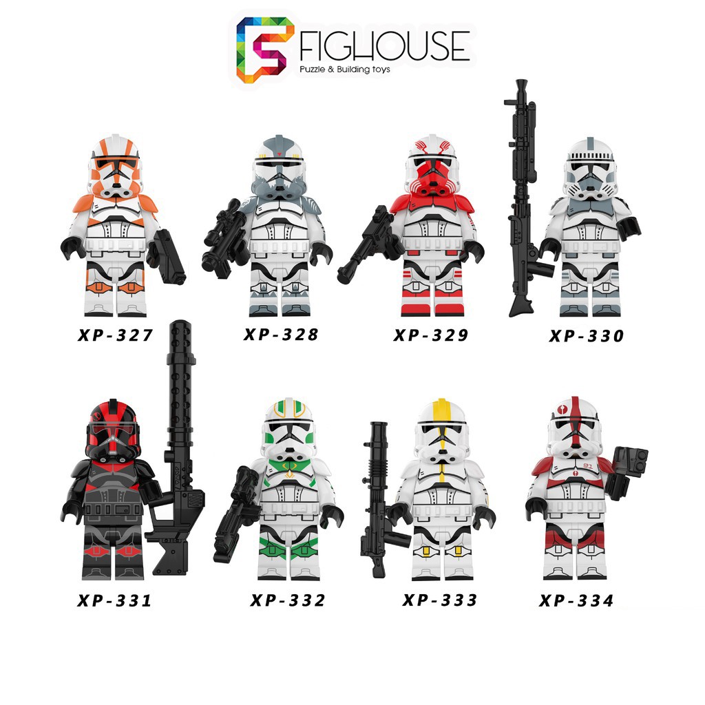 Xếp Hình Minifigures Stormtroopers Clone Trooper Trong Star Wars - Đồ Chơi Lắp Ráp non-lego KT1043 [B8]