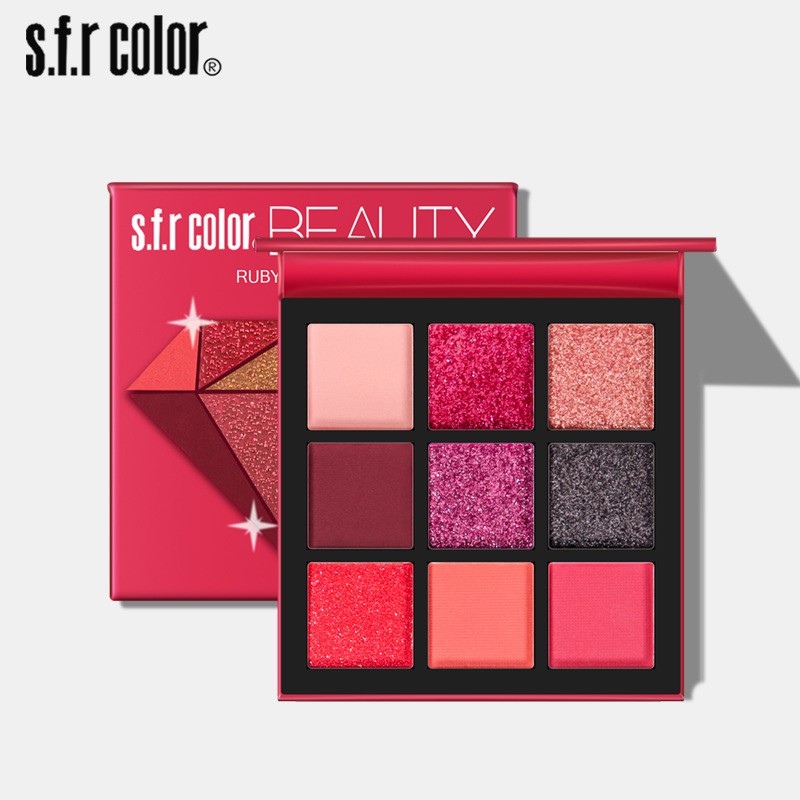 Bảng phấn mắt S.F.R Color 9 màu phân cực tông xanh lá | BigBuy360 - bigbuy360.vn