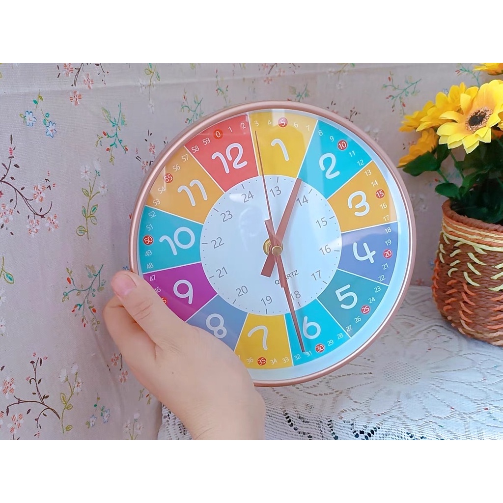 [MẪU MỚI NHẤT] Đồng Hồ Treo Tường Decor Trang Trí Phòng Khách Kim Trôi Im Lặng - Đồng Hồ Treo Tường