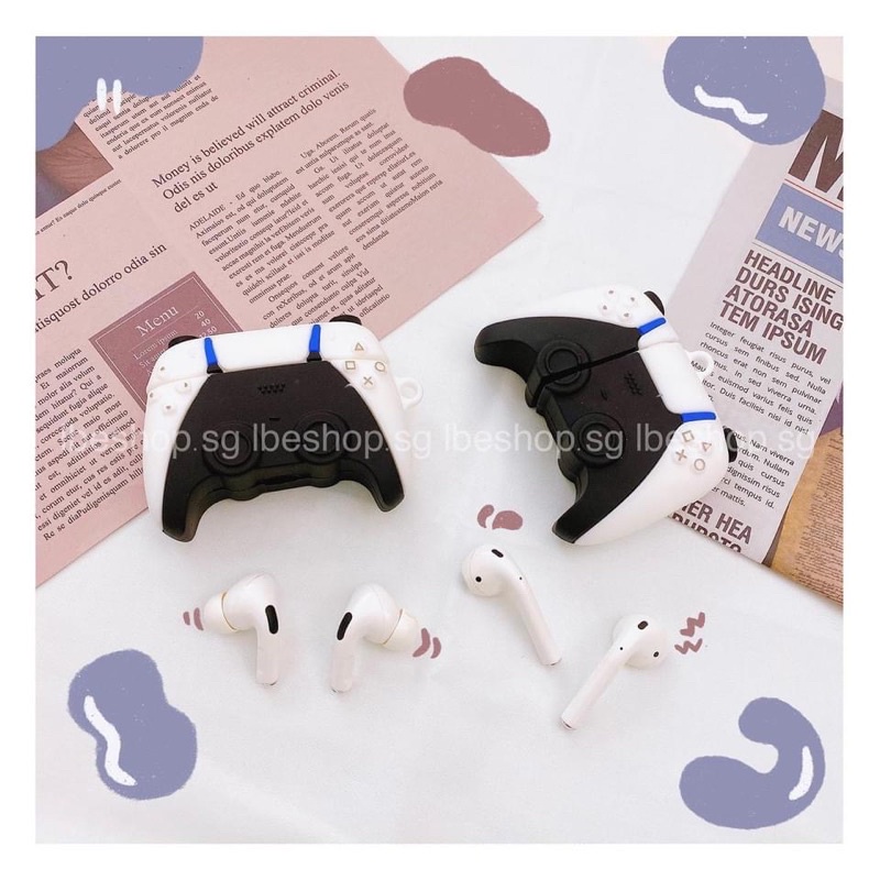 Vỏ Bảo Vệ Tai Nghe Case Airpods 1 2 Pro Tay Cầm PS.5 Chất Liệu Silicone