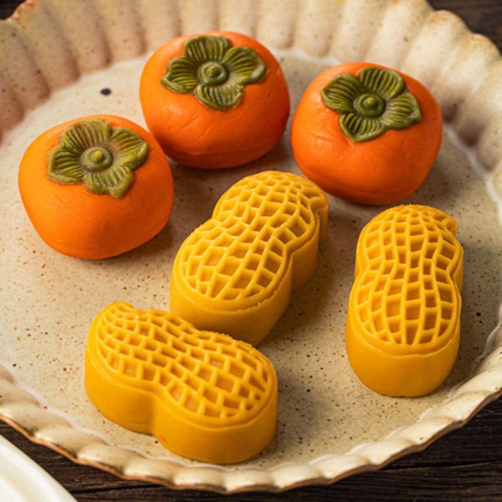 Khuôn Nhấn Tay Làm Bánh Quy Hình Đậu Phộng Ma 'Amoul 3D Kiểu Trung Hoa