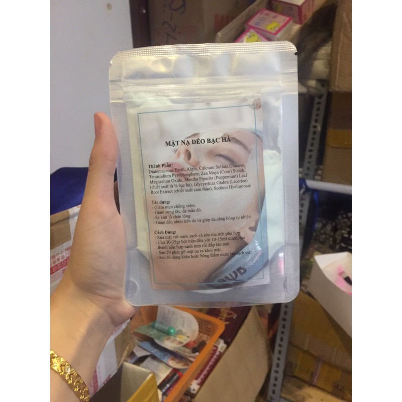 mask dẻo bạc hà kèm que 80gr