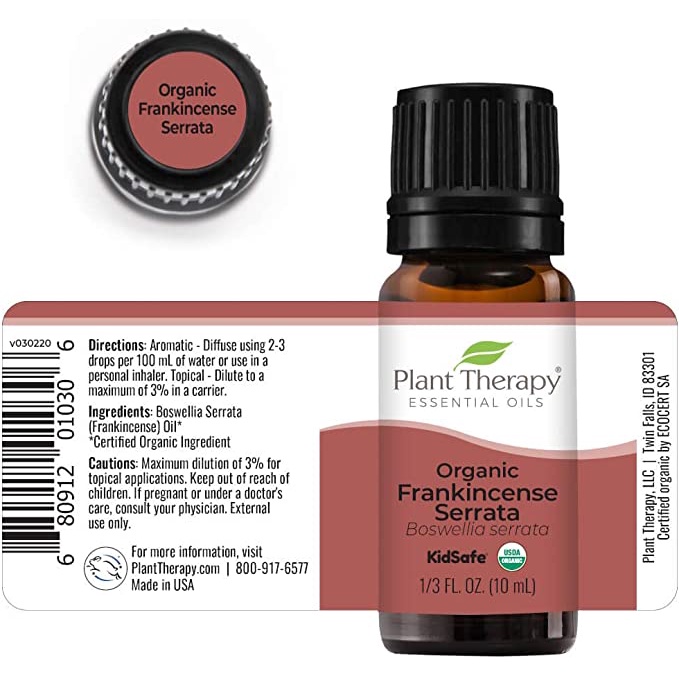 Plant Therapy - Tinh Dầu hữu cơ Hương Trầm Serrata  - Organic Kidsafe essential oil