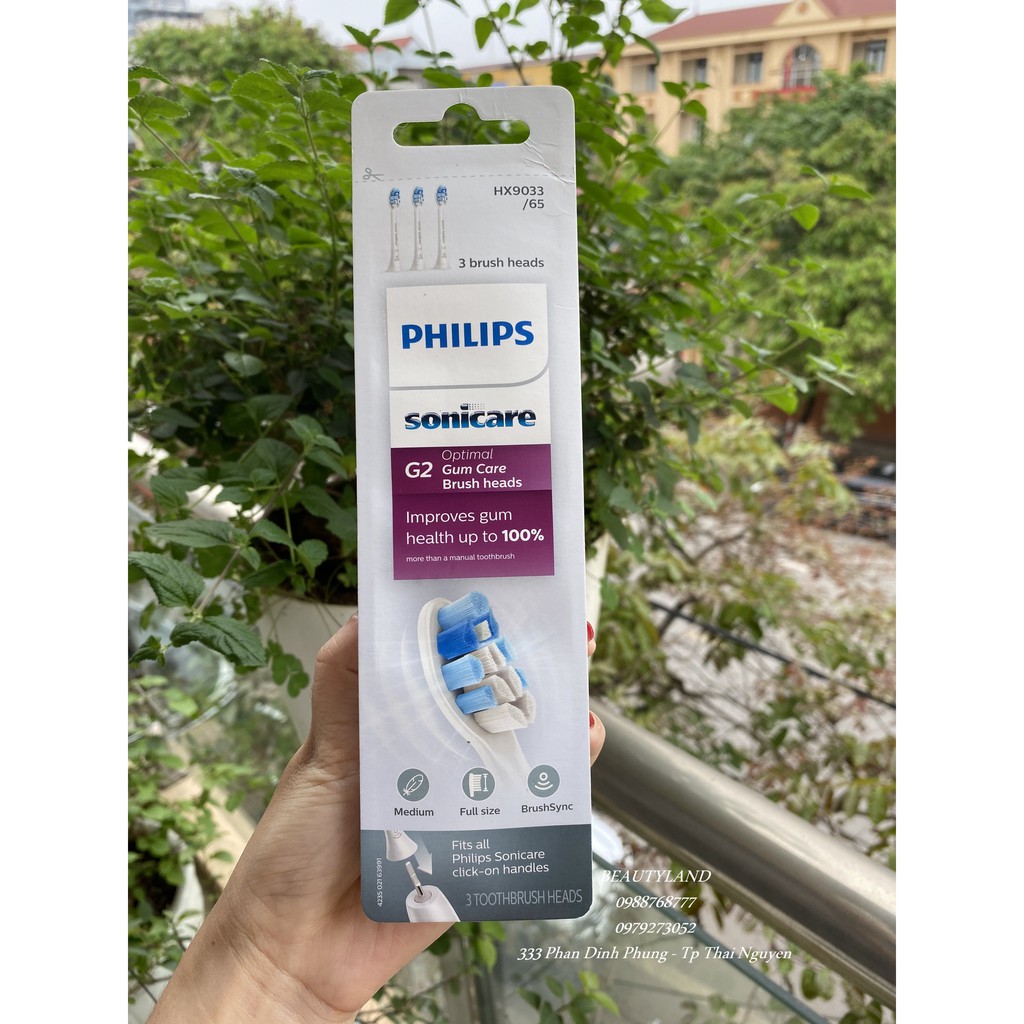 [ HOT SALE] Đầu bàn chải điện Philips Sonicare C2,C3, G2, W ,W3  CAO CẤP loại bỏ mảng bám