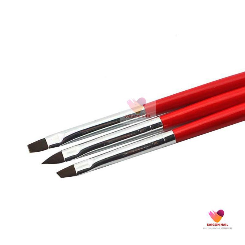 Bộ 3 cọ vẽ 3D cán đen
