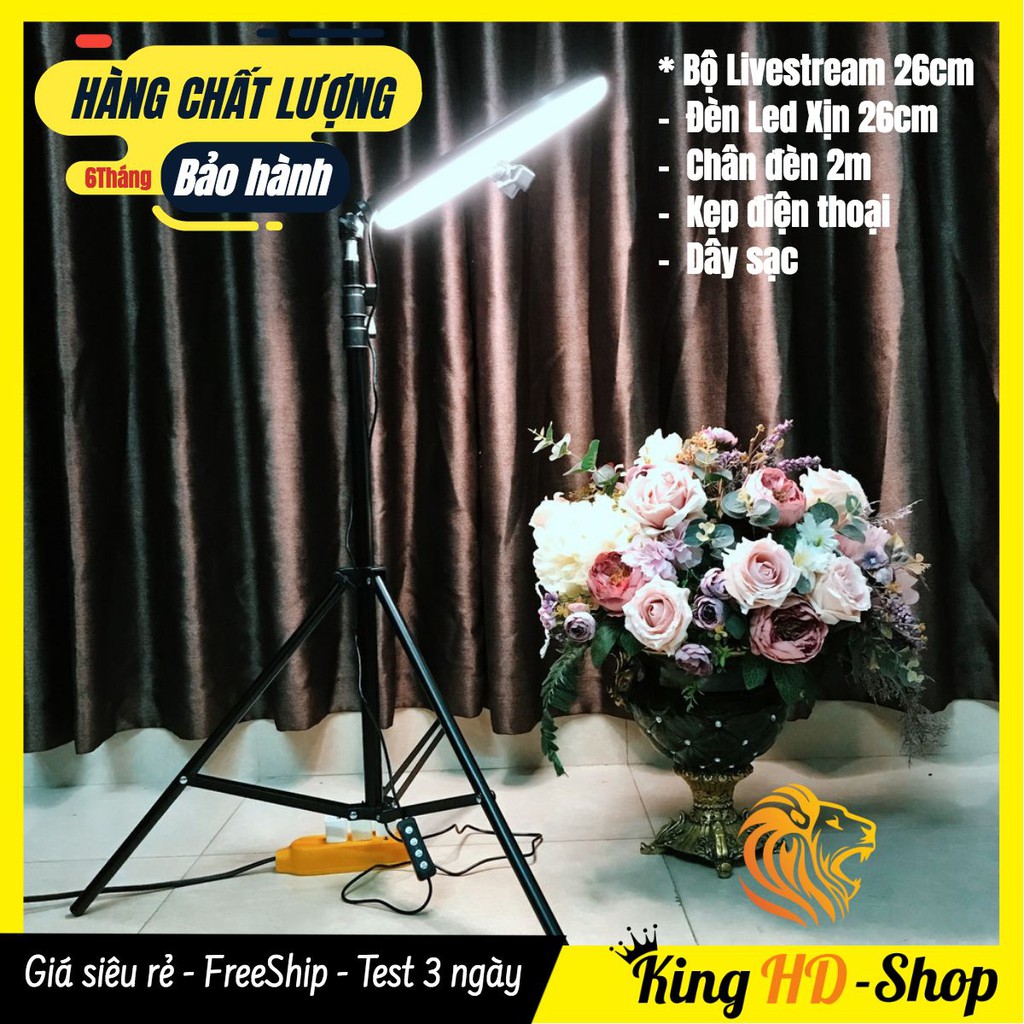 [CHÍNH HÃNG] Bộ Đèn Livestream 33cm Cao Cấp - Siêu Đẹp, Siêu Bền, Siêu Sáng, Full Đồ - Bảo Hành 6 Tháng 🌺FREESHIP🌺 | BigBuy360 - bigbuy360.vn