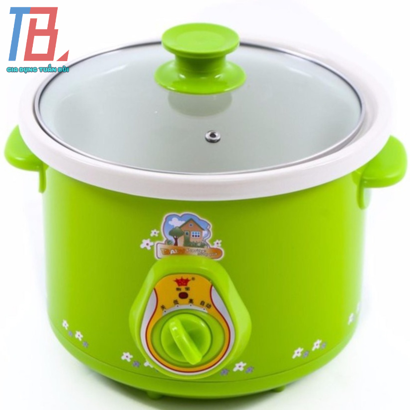 Nồi hầm cháo đa năng 1.5L, nồi nấu cháo chậm cho bẻ, nồi kho cá, chưng yến