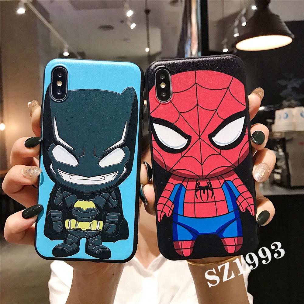 Ốp điện thoại mềm in hình truyện tranh Marvel thời trang cho IPhone 11 Pro Max X XS XR XS Max 8 7 6 6s Plus