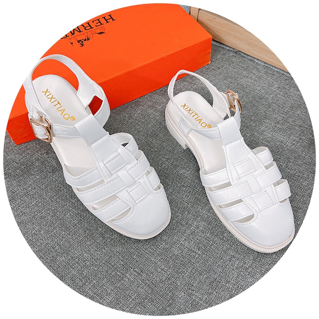 Dép sandal nữ, sandal rọ da mềm siêu xinh