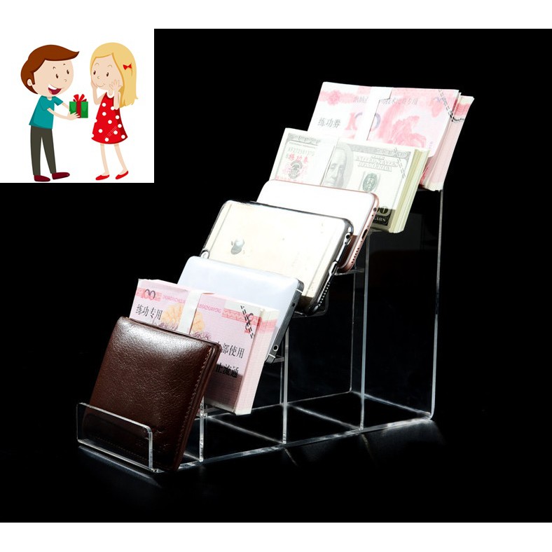 Kệ trưng bày Mica chắc chắn, bền đẹp (3, 4 tầng)