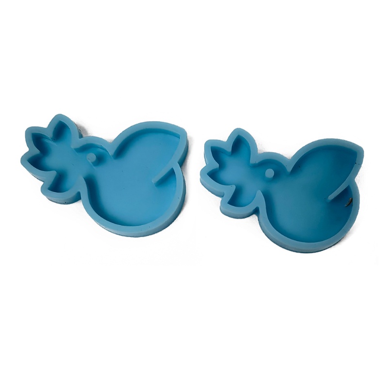 Khuôn Silicone Làm Bông Tai Nhựa Epoxy Resin Hình Giáng Sinh / Halloween Diy