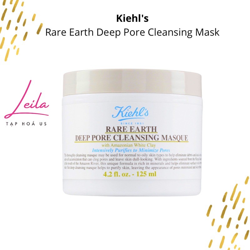 [Bill US] Mặt nạ đất sét Kiehls Rare Earth Deep Pore Cleasing Masque