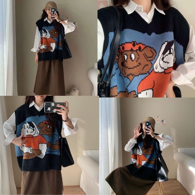 Áo len nữ kiểu dệt kim dài tay D.i.s.n.e.y hàng Quảng Châu cao cấp loại 1 FIZANO M1.195