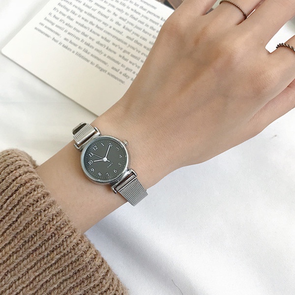 Đồng hồ thạch anh V329 có dây đeo thép siêu mỏng cho nữ