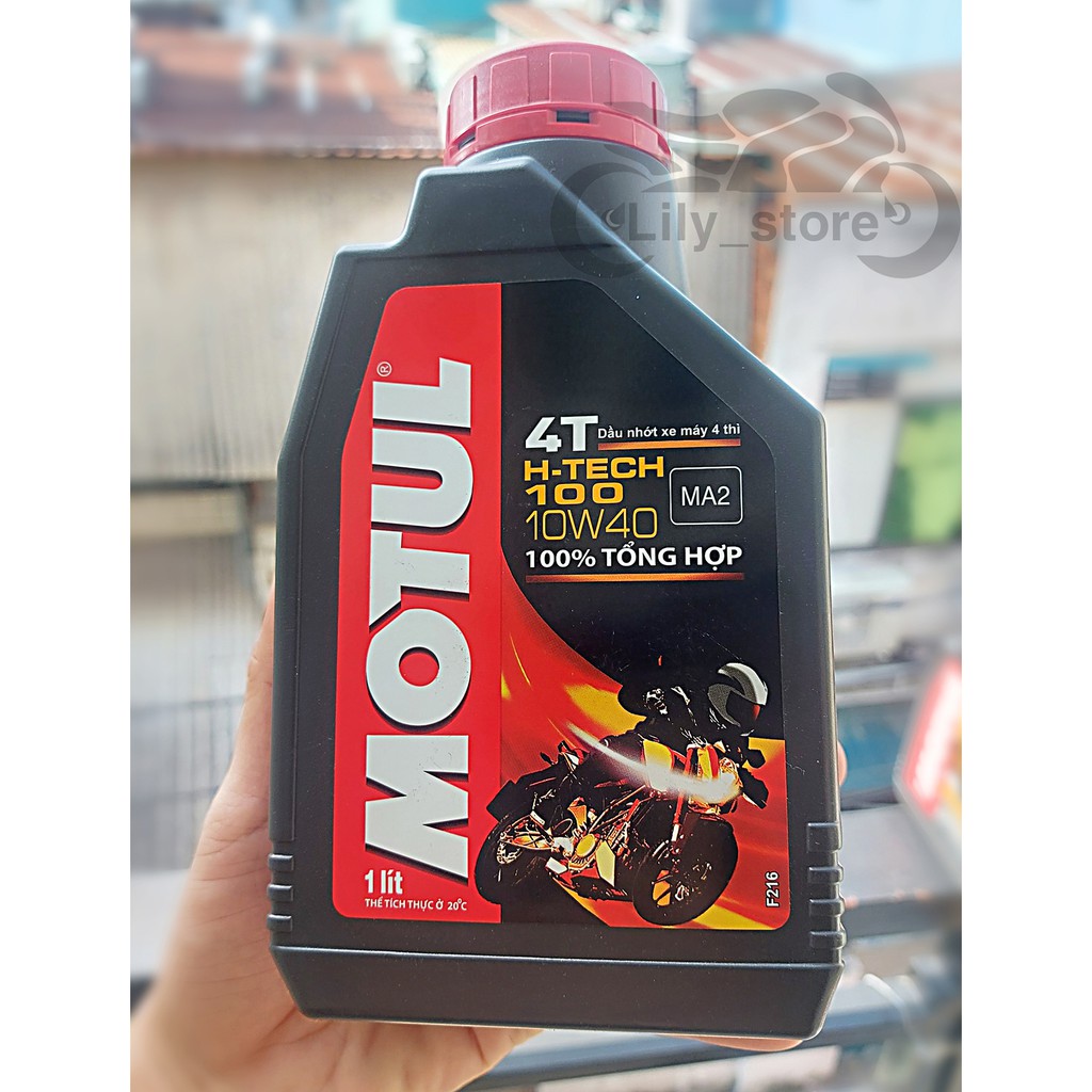 Dầu nhớt Motul H-Tech100 10w40 tổng hợp 100%  dùng cho xe côn