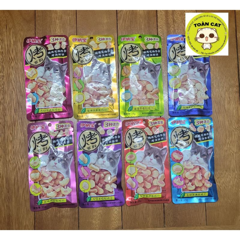 Bánh thưởng cho Mèo Ciao Inaba mềm xốp thơm ngon gói 25G - Snack cho mèo