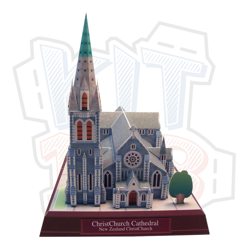 Mô hình giấy kiến trúc Nhà thờ ChristChurch Cathedral – New Zealand