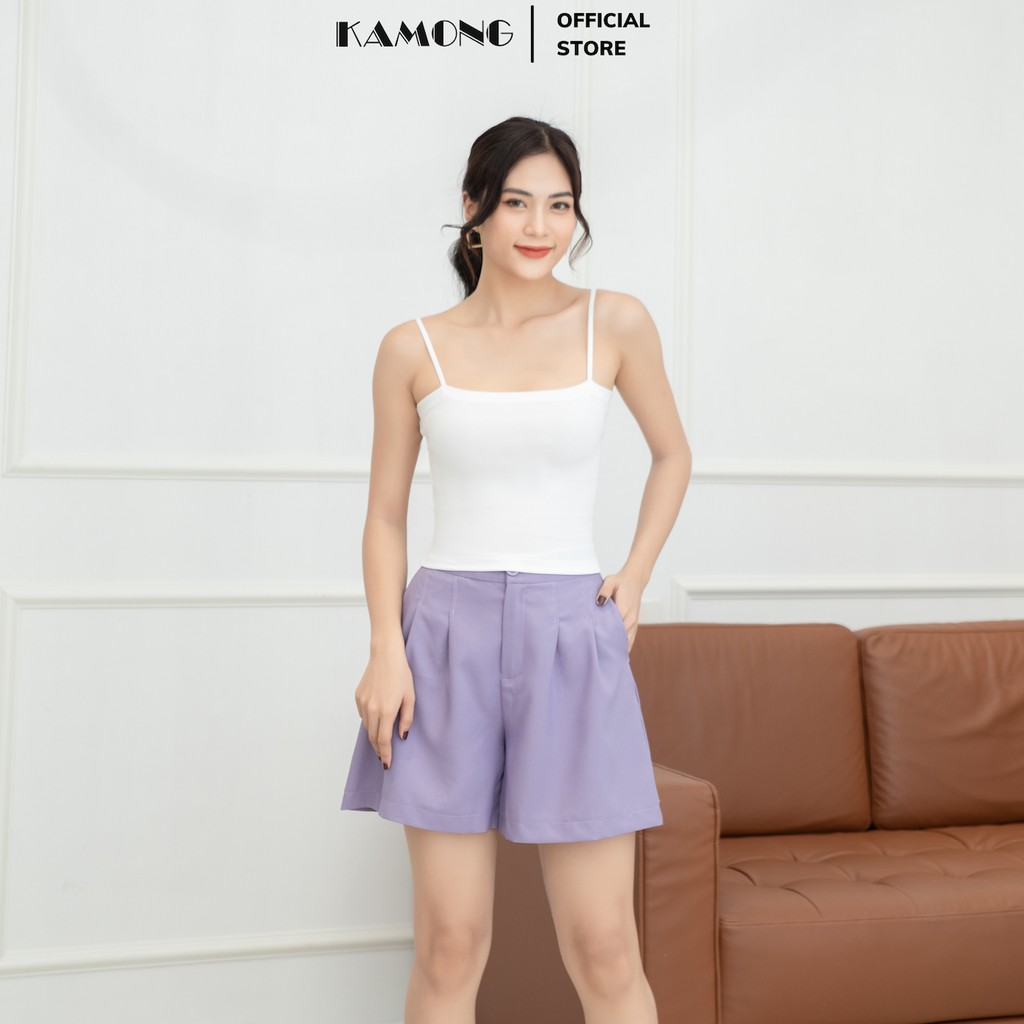 [Mã FADEP0610 giảm 10K đơn 99K] Áo hai dây thun nữ cao cấp KAMONG vải cotton 100% co dãn tốt A133