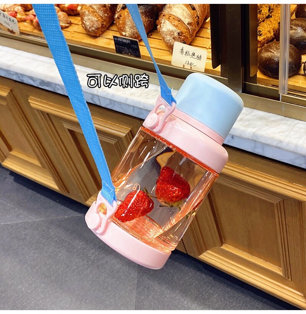 Bình nước Bailiyou thiết kế nắp và quai độc đáo 700ml