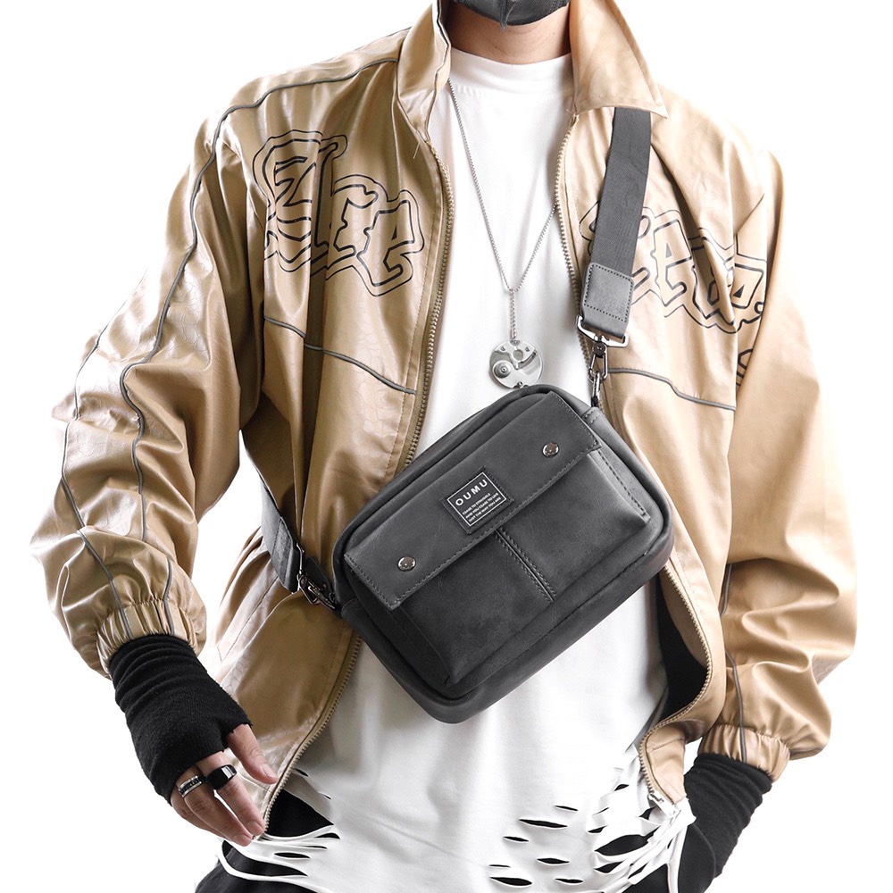 [Hàng Cao Cấp] Túi Da Đeo Chéo OUMU Nam Nữ Chất Liệu Da PU Cao Cấp, Kiểu Dáng Thời Trang Bền Đẹp, Đa Năng Tiện Lợi | BigBuy360 - bigbuy360.vn