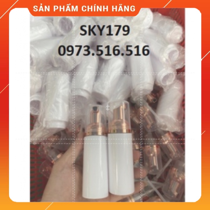 Chai ĐỰNG NƯỚC VỆ SINH mi NẮP HỒNG CÓ BƠM  60ml-150ML - DỤNG CỤ NỐI MI