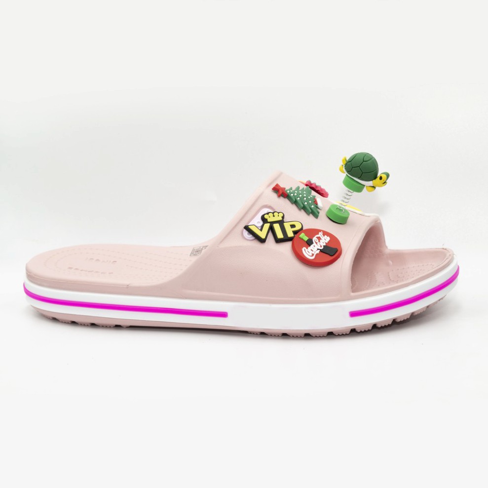 Dép lê cross nữ quai ngang LÊ BAYA full box tặng 12 siticker cross gắn dép