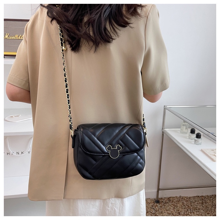 IELGY Fashion Simple Versatile Ladies Chain Crossbody Shoulder Bag