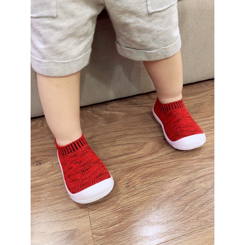 GIÀY BÚN CHO BÉ TẬP ĐI - GIÀY BÚN CHỐNG TRƯỢT CHO BÉ( Len dù)