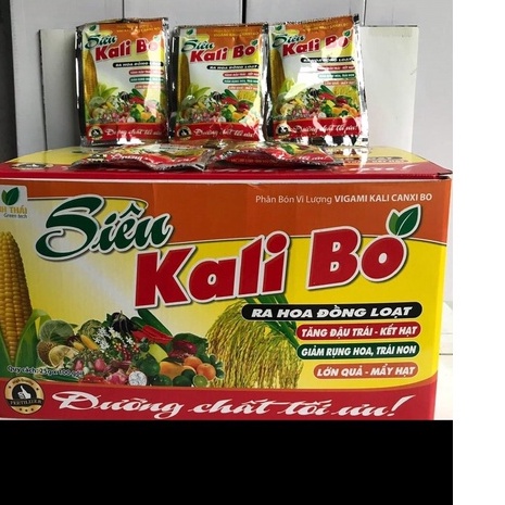 Phân bón Siêu Kali Bo Kích Thích Ra Hoa Đồng Loạt,Tăng Đậu Quả, Chống Rụng Trái 25GR
