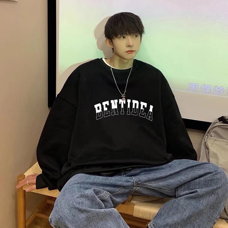 Áo sweater dáng rộng thời trang cao cấp 3 màu tùy chọn cho nam m-5xl