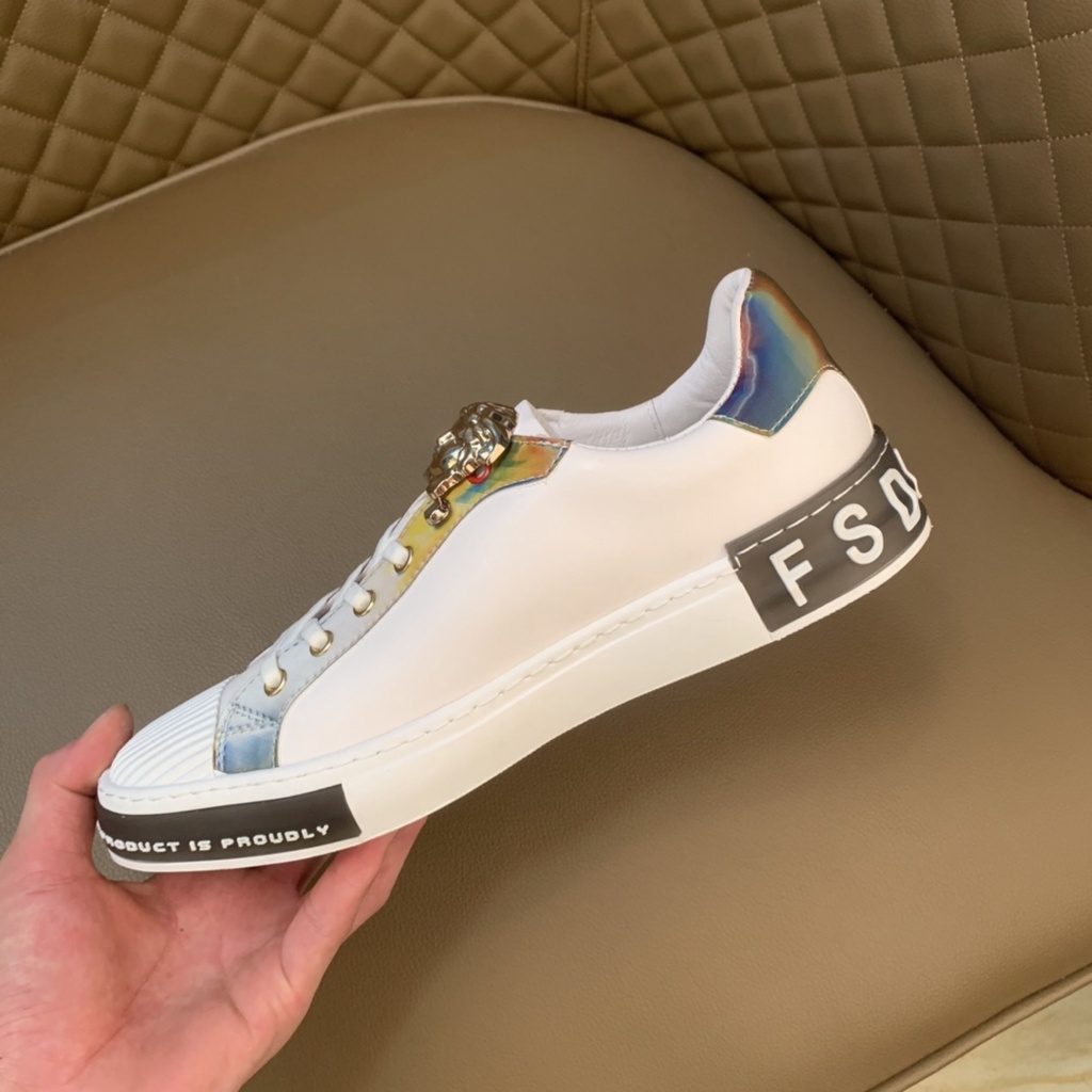 Giày sneakers nam cao cấp da thật Armani thiết kế hiện đại và trẻ trung