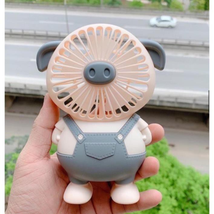 Quạt Tích Điện Mini cầm Tay Cute Fan Lovely Cat Hoạt Hình Quạt Liên Tục Hơn 1 Giờ Cho Bé