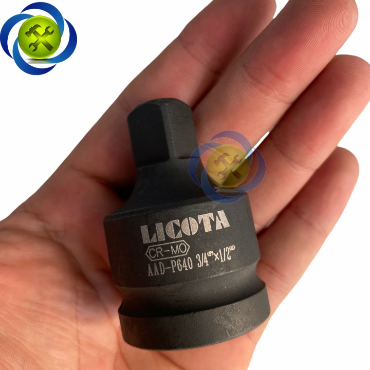 Đầu chuyển 3/4 sang 1/2 Licota AAD-P640 màu đen thép CR-MO