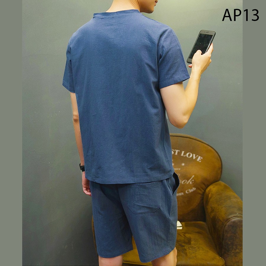 Bộ ngắn tay đũi nam trẻ trung - AP13A | BigBuy360 - bigbuy360.vn